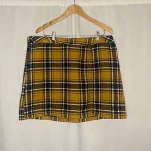 Plaid Mini Skirt Size XXXL